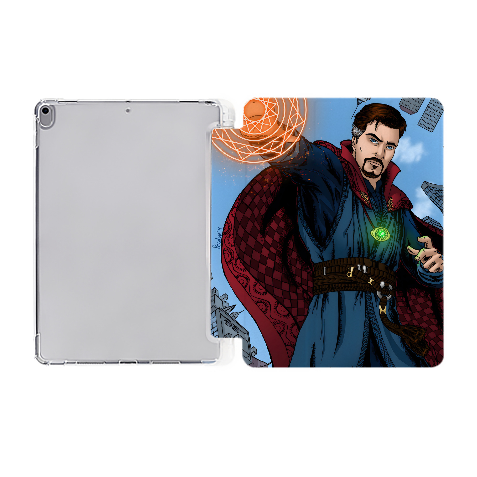 （画像用） アベンジャーズ The Avengers IPad ケース ペン収納付き 三つ折りスタンド PUレザー×シリコン 対応機種9.5/10.5/10.9インチ